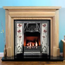 Regency Oak Fireplace with Toulouse Tiled Cast Iron